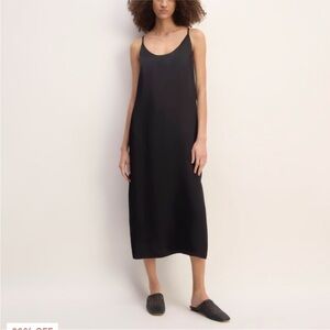 Everlane The Ultimate Slip Dress Black Size-6
